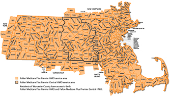 The Fallon Medicare Plus Premier HMO network is statewide.